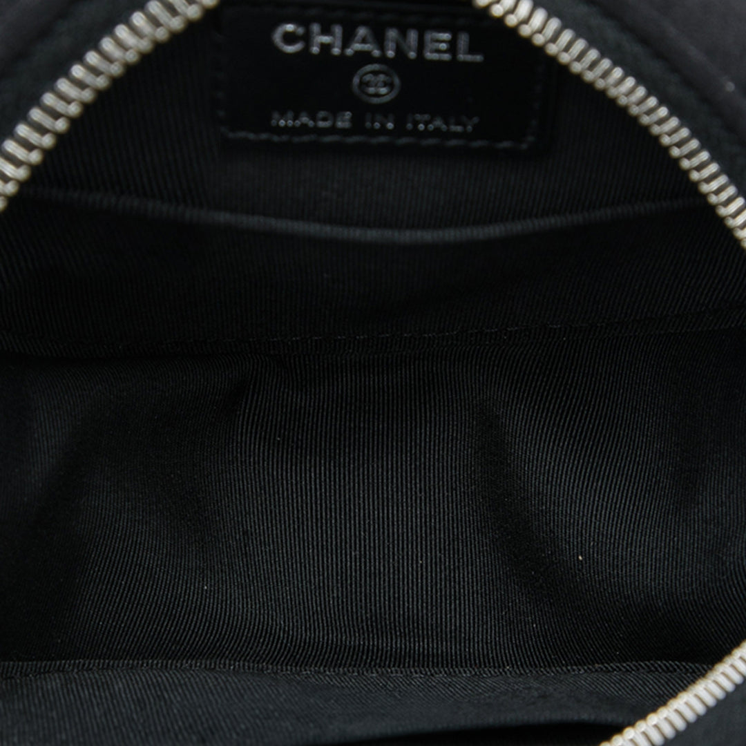 Chanel Matelassé Cocostellar Rond Pochette avec chaîne Noir