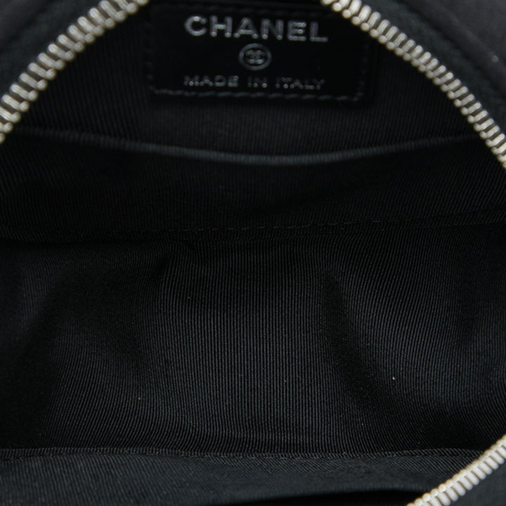 Chanel Matelassé Cocostellar Rond Pochette avec chaîne Noir