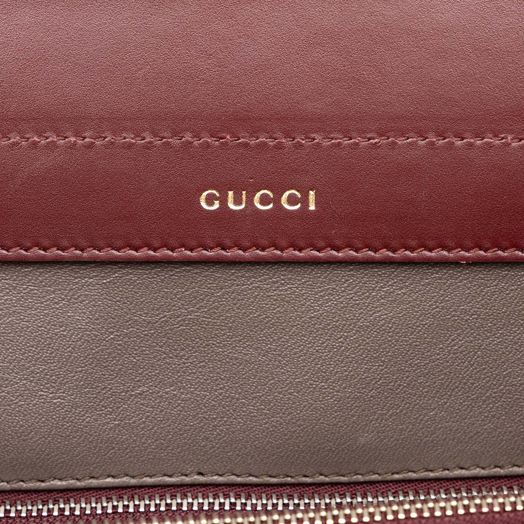 Gucci Sac à main Zumi à Moyen Cuir de veau Rouge – vue 5 – GABY PARIS