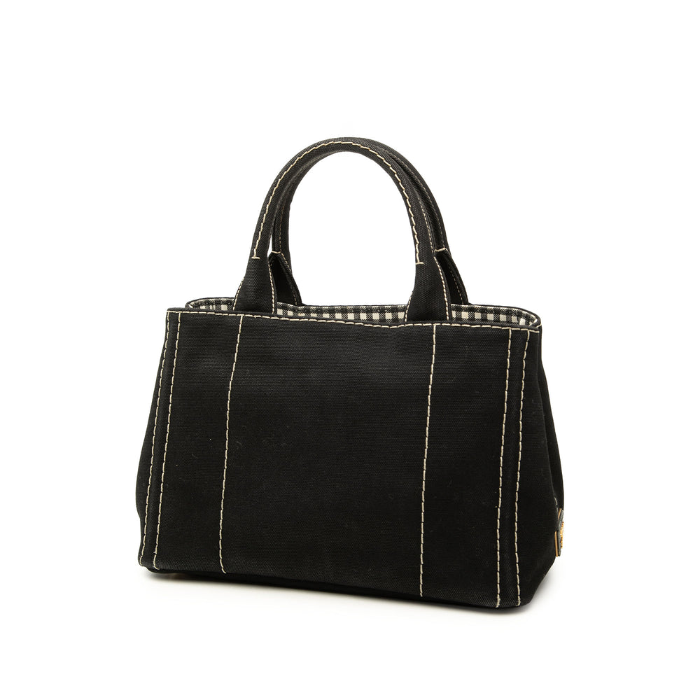 Prada Cabas Canapa Logo Petit Noir – vue 2 – GABY PARIS