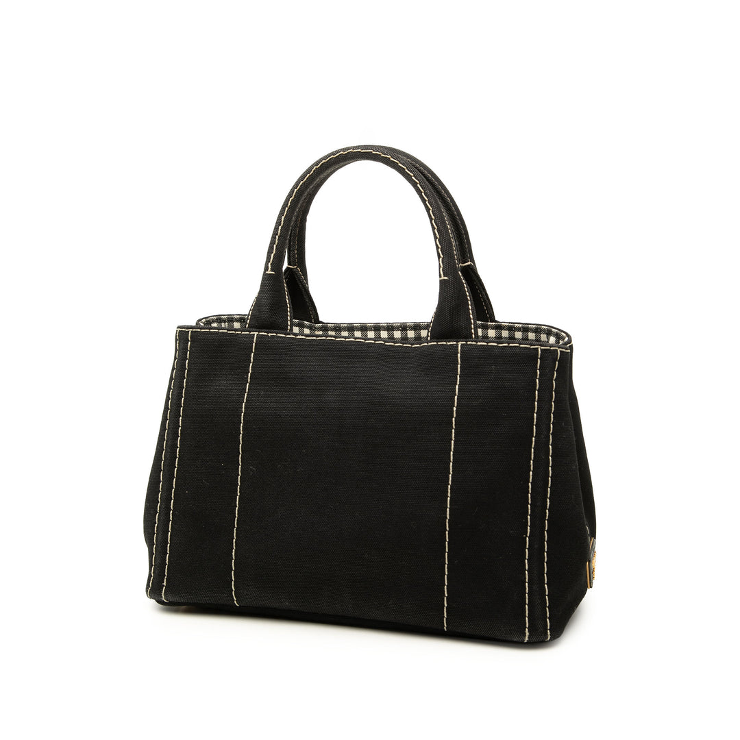 Prada Cabas Canapa Logo Petit Noir – vue 2 – GABY PARIS