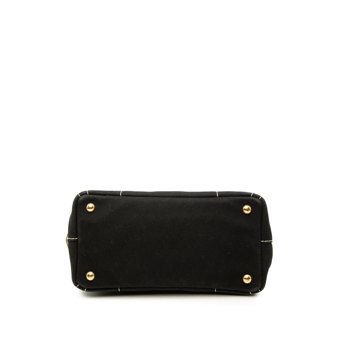 Prada Cabas Canapa Logo Petit Noir – vue 3 – GABY PARIS