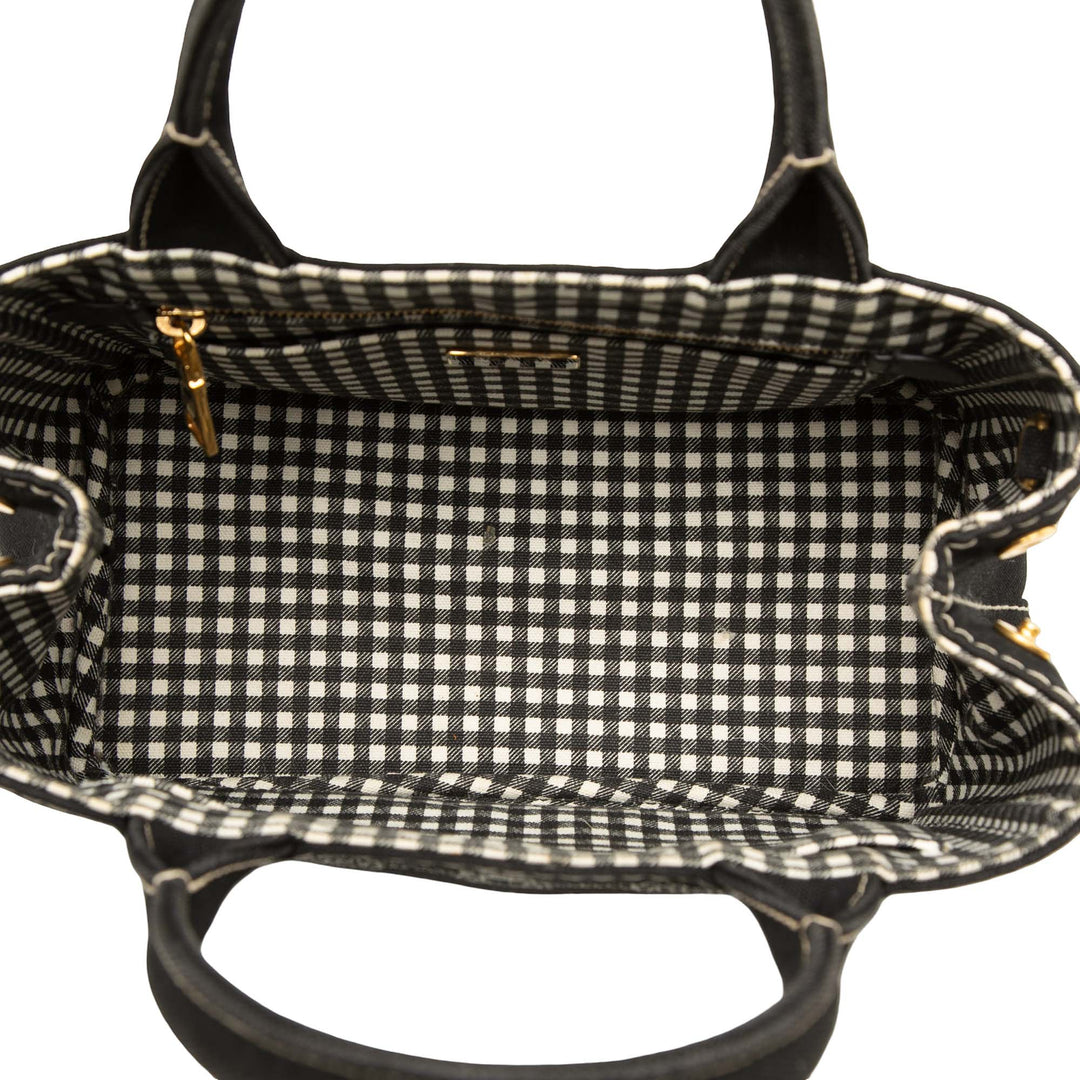 Prada Cabas Canapa Logo Petit Noir – vue 4 – GABY PARIS