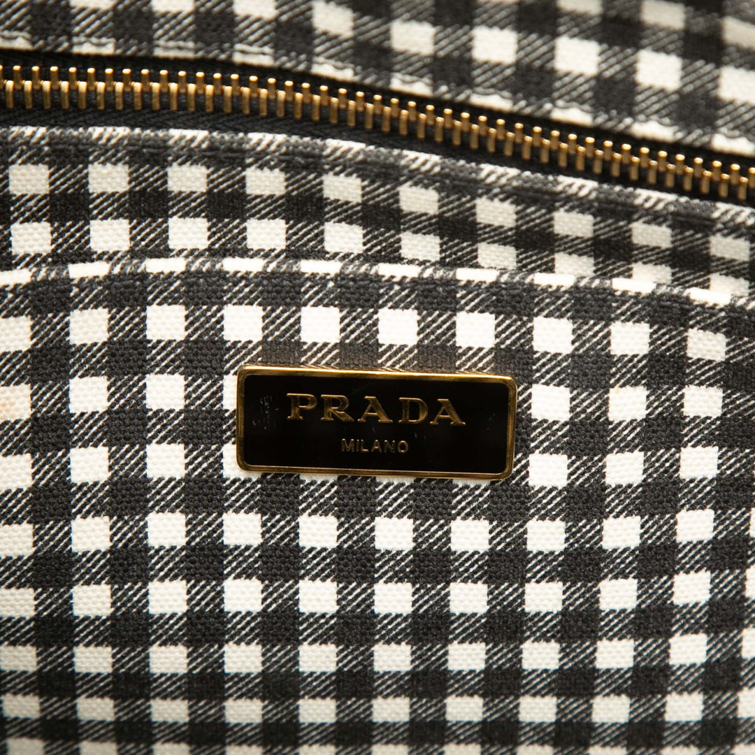 Prada Cabas Canapa Logo Petit Noir – vue 5 – GABY PARIS