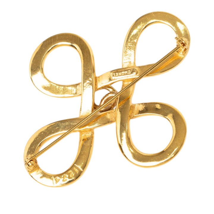 CC plaqué Infinity Broche Doré