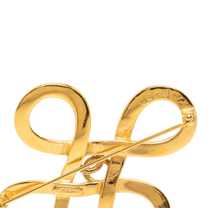 CC plaqué Infinity Broche Doré