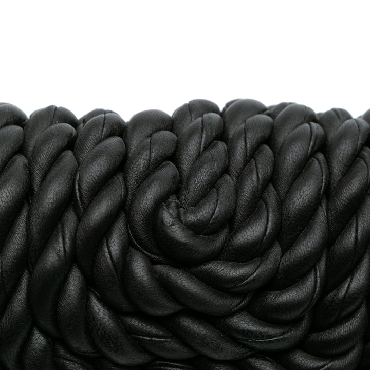 Bottega Veneta Cuir d’agneau Torchon Classic Tasseled Twisted Sac porté croisé Noir – GABY PARIS Authentique