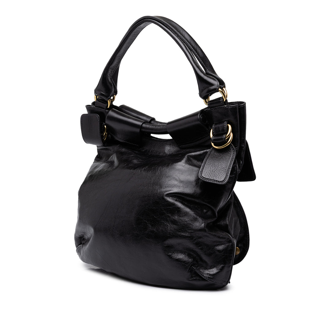 Chloé Sac porté épaule Bay Grand Noir – vue 2 – GABY PARIS