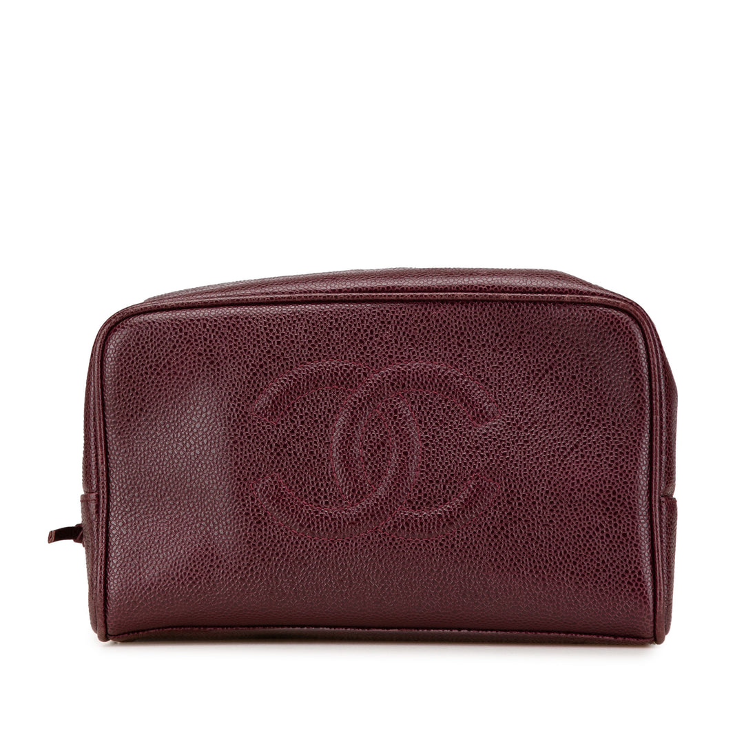 CC Caviar Pouch Red - Gaby Paris