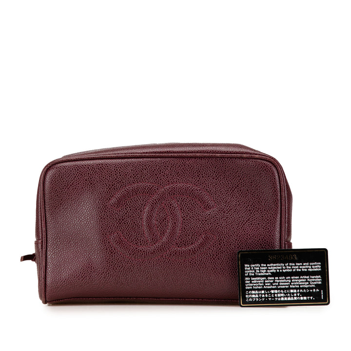 CC Caviar Pouch Red - Gaby Paris