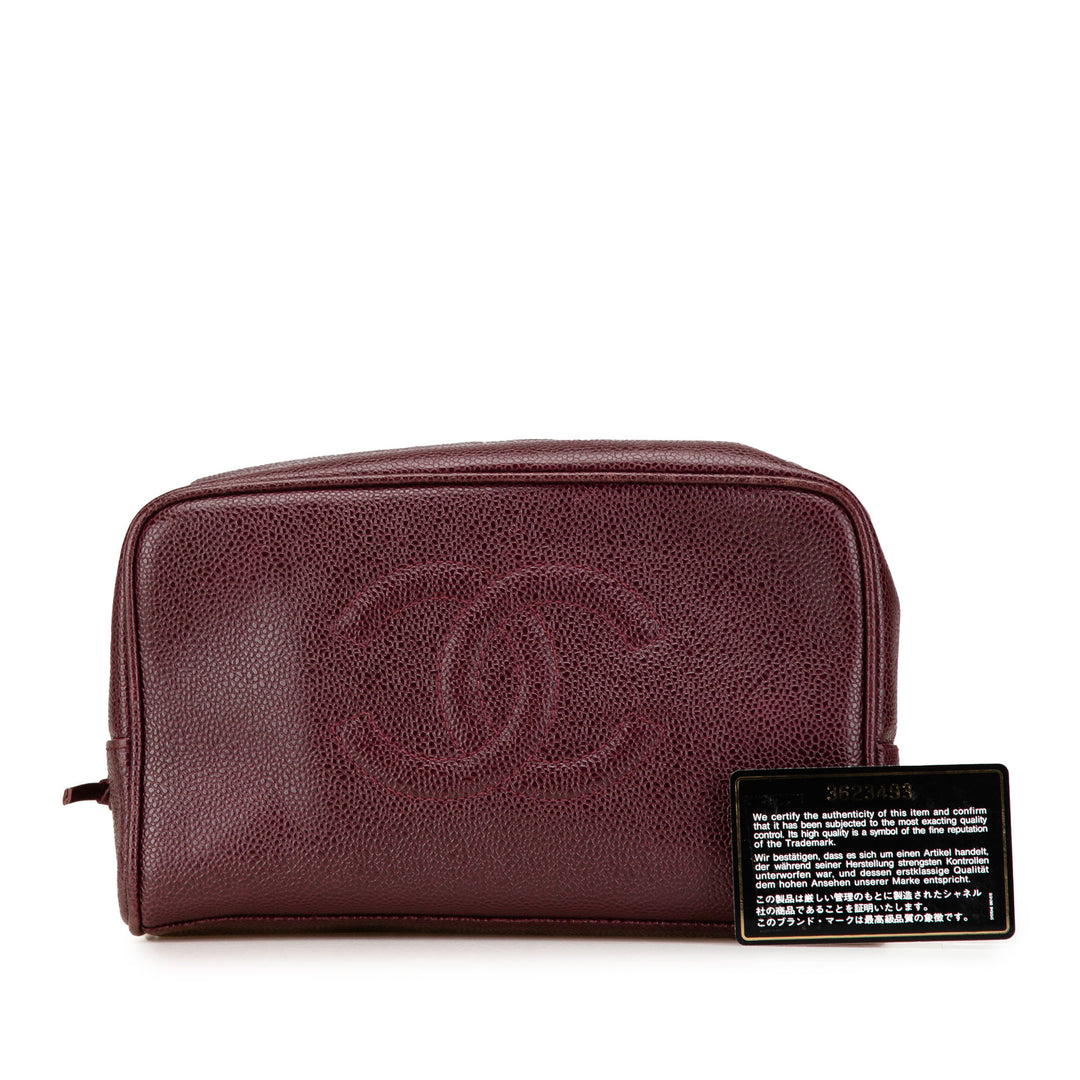 CC Caviar Pouch Red - Gaby Paris