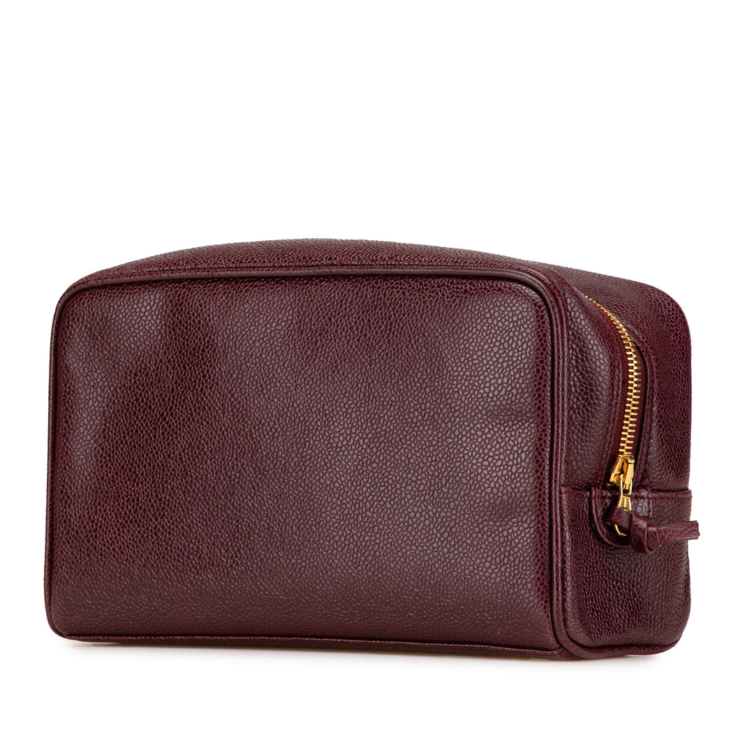 CC Caviar Pouch Red - Gaby Paris