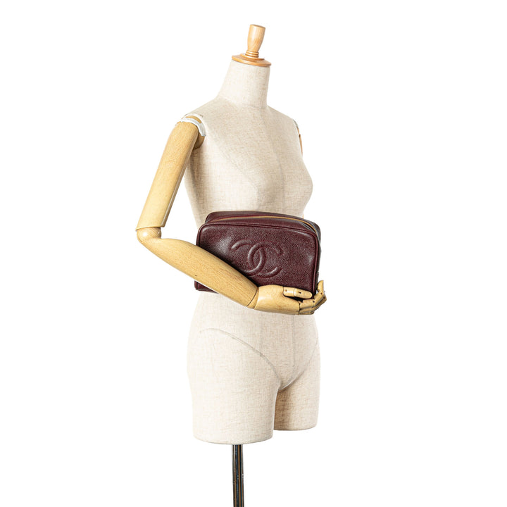 CC Caviar Pouch Red - Gaby Paris