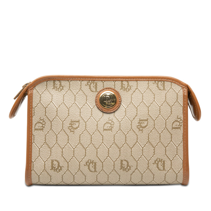 Dior Honeycomb Coated Toile Pochette