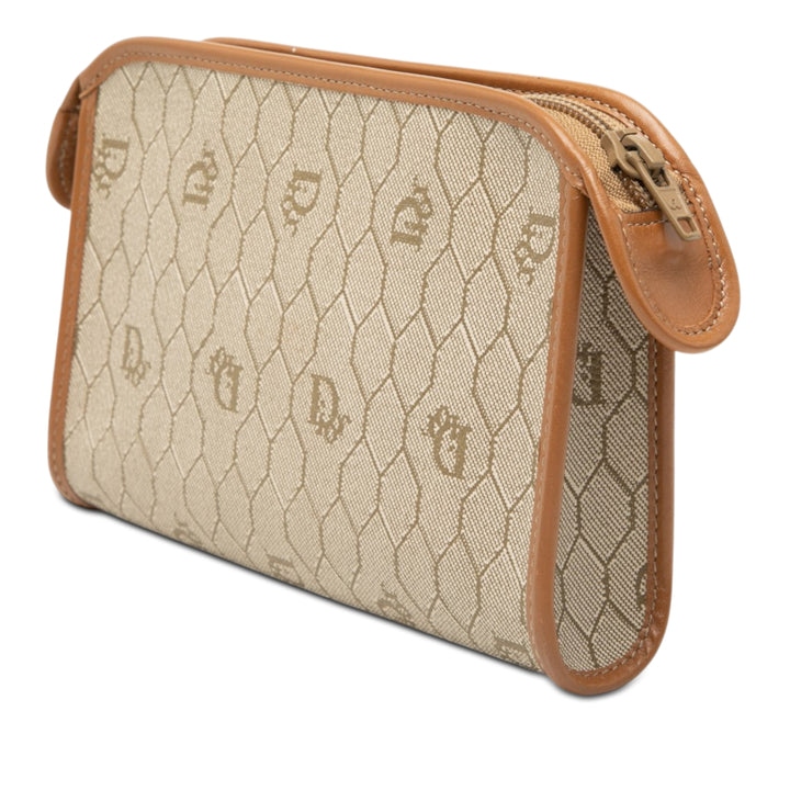 Dior Honeycomb Coated Toile Pochette