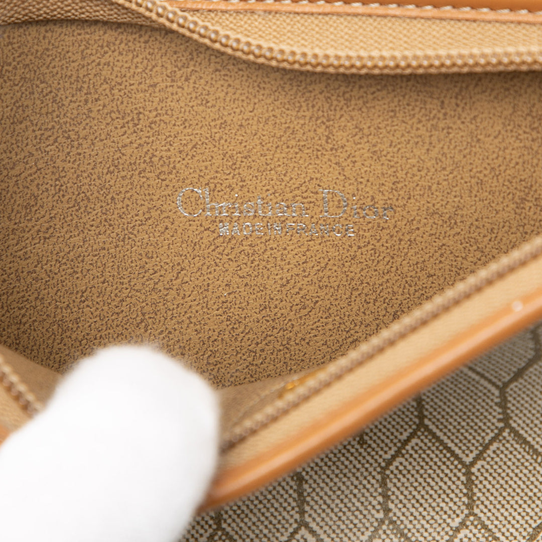 Dior Honeycomb Coated Toile Pochette