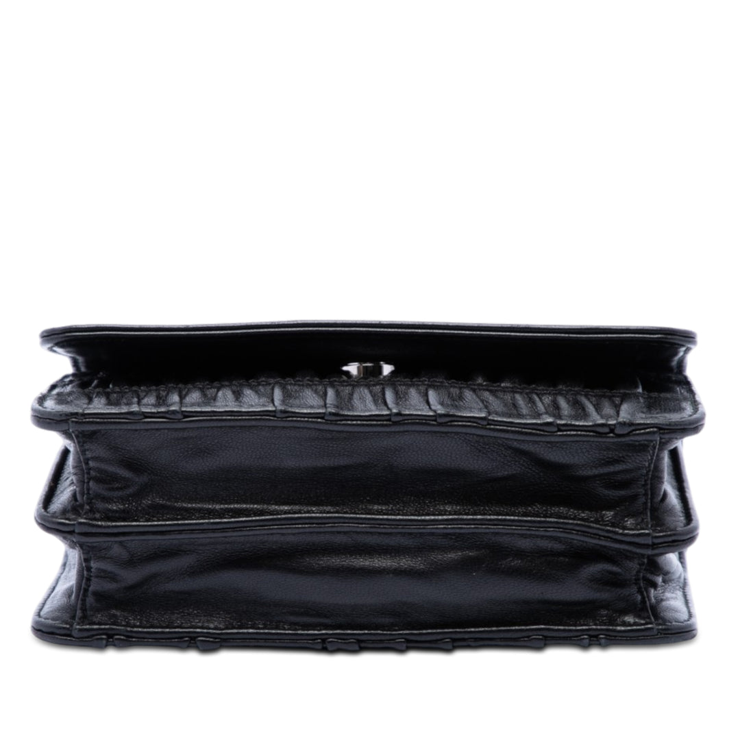 Prada Gaufre et Brushed Sac nappa Noir – vue 3 – GABY PARIS