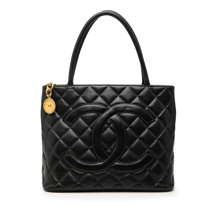 Medallion Cabas Cuir caviar Noir