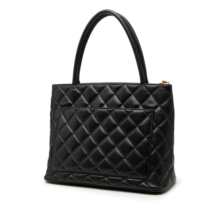 Medallion Cabas Cuir caviar Noir