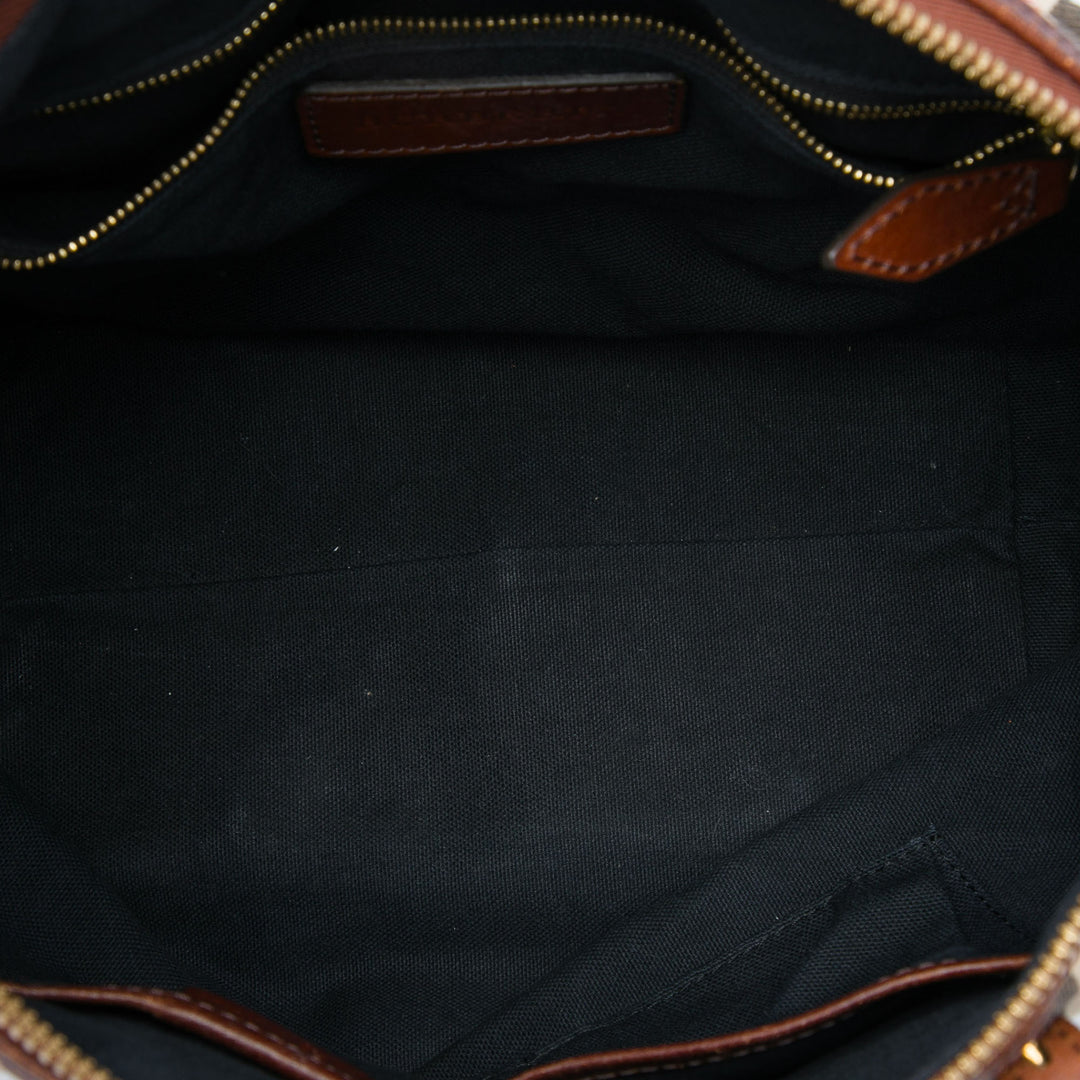 Burberry Cabas House Check Bridle Salisbury Petit Marron – vue 4 – GABY PARIS