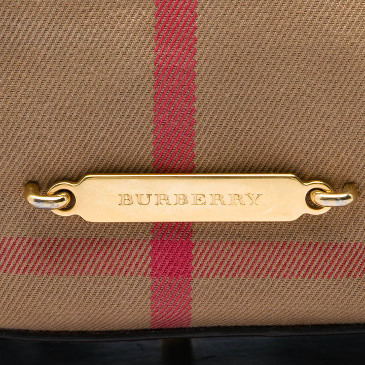Burberry Cabas House Check Bridle Salisbury Petit Marron – vue 5 – GABY PARIS