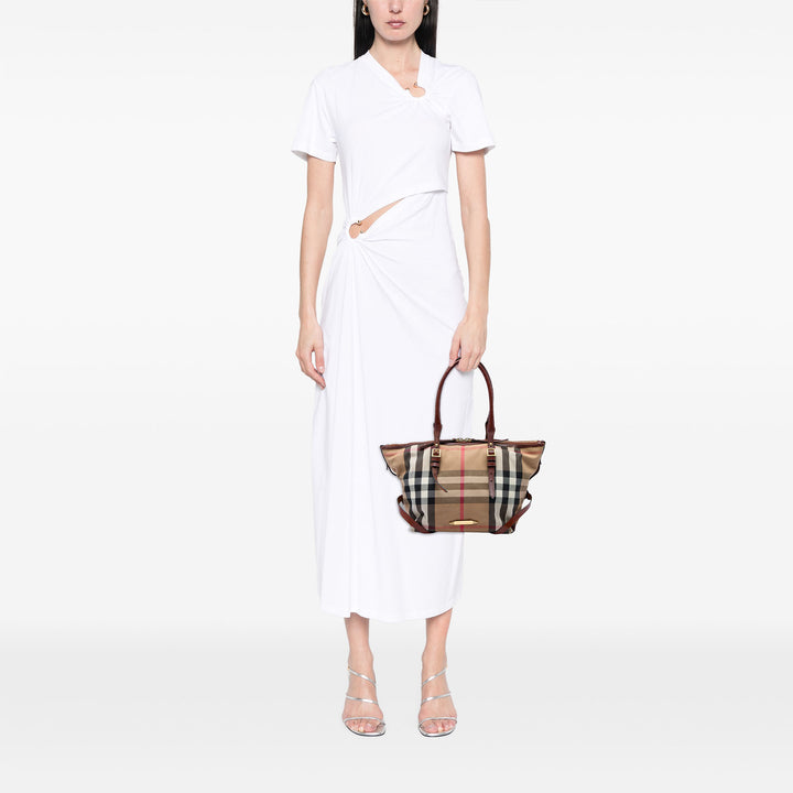 Burberry Cabas House Check Bridle Salisbury Petit Marron – vue 6 – GABY PARIS