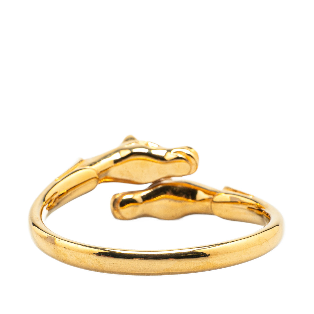 Gold Plated Cheval Double Horse Bangle Gold - Gaby Paris
