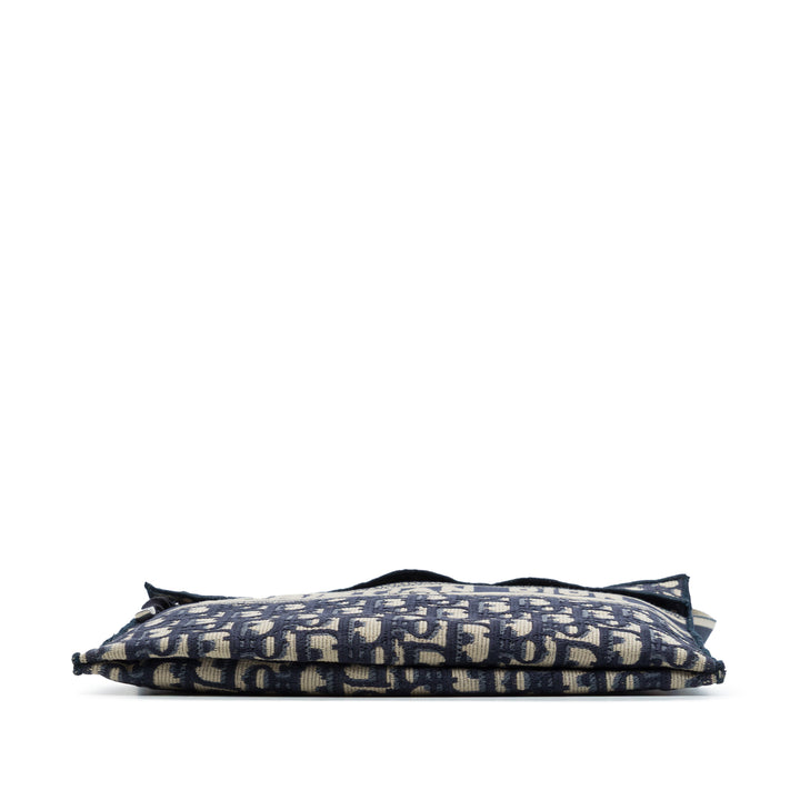 Dior Oblique Toile Flat Sac porté croisé