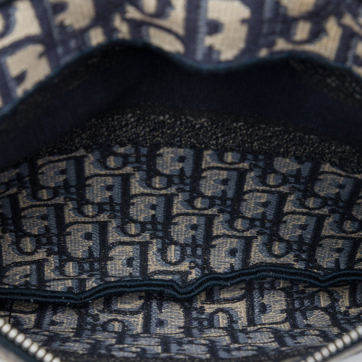 Dior Oblique Toile Flat Sac porté croisé