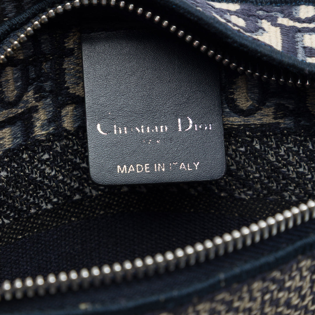 Dior Oblique Toile Flat Sac porté croisé