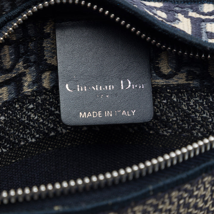 Dior Oblique Toile Flat Sac porté croisé