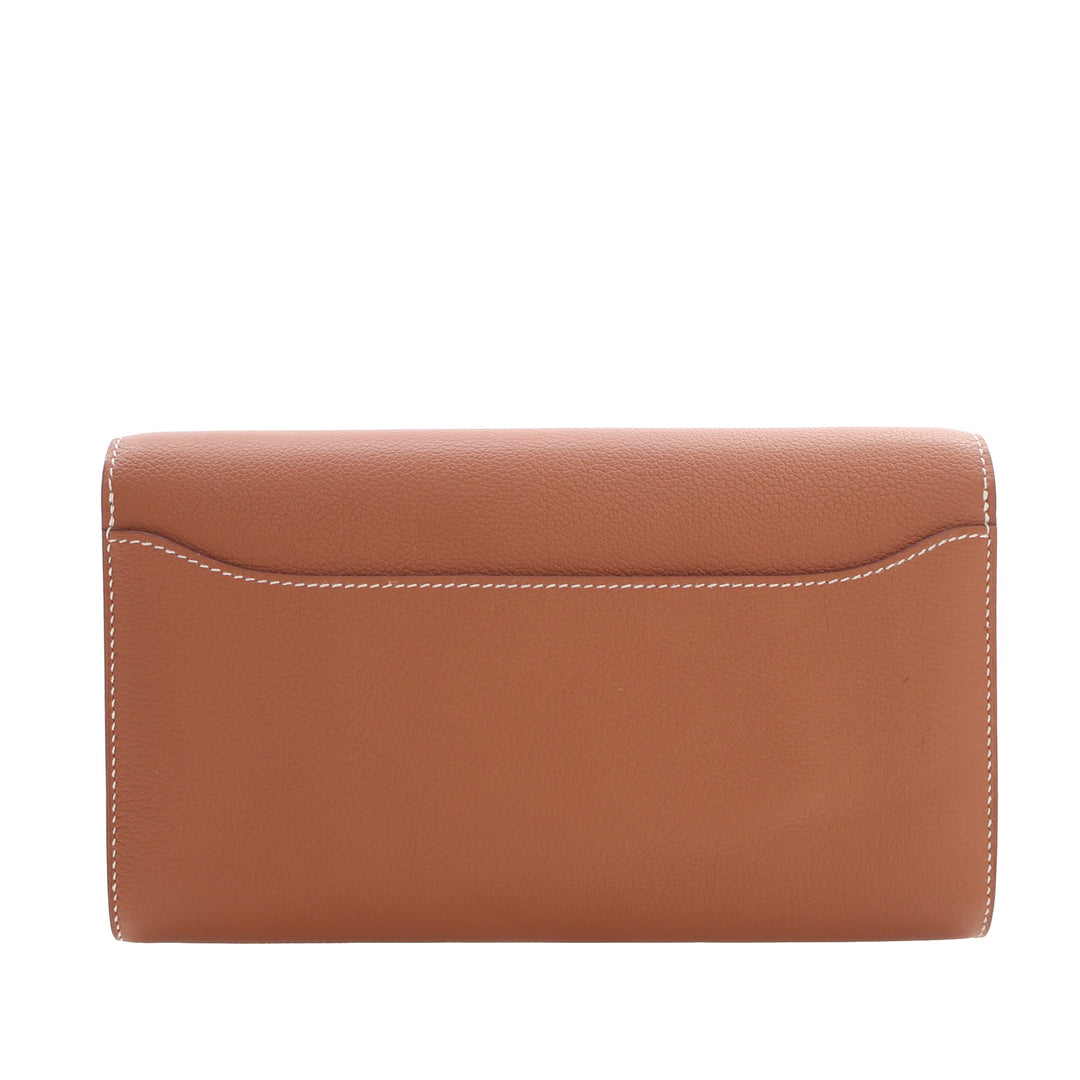 Hermès Constance Portefeuille To Go Evercolor Marron
