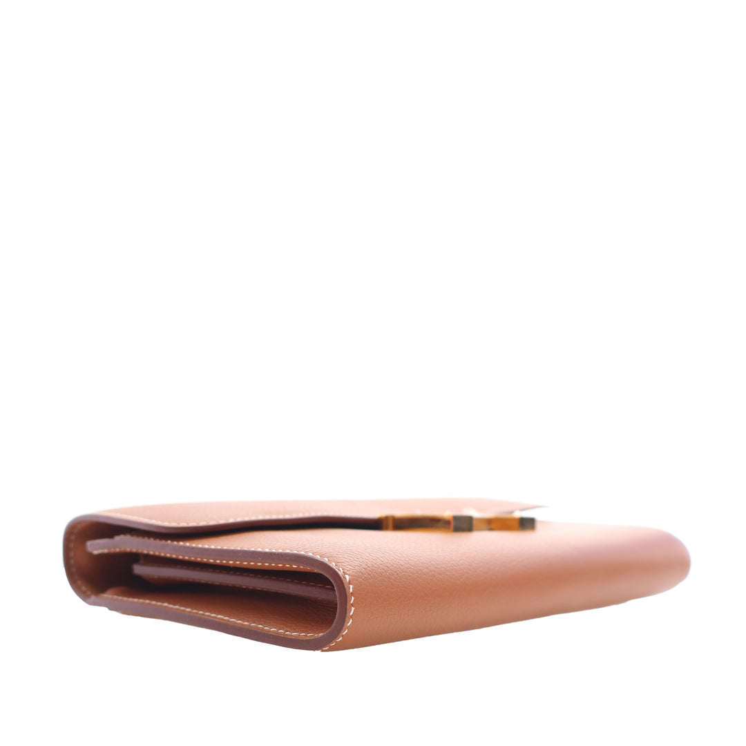 Hermès Constance Portefeuille To Go Evercolor Marron