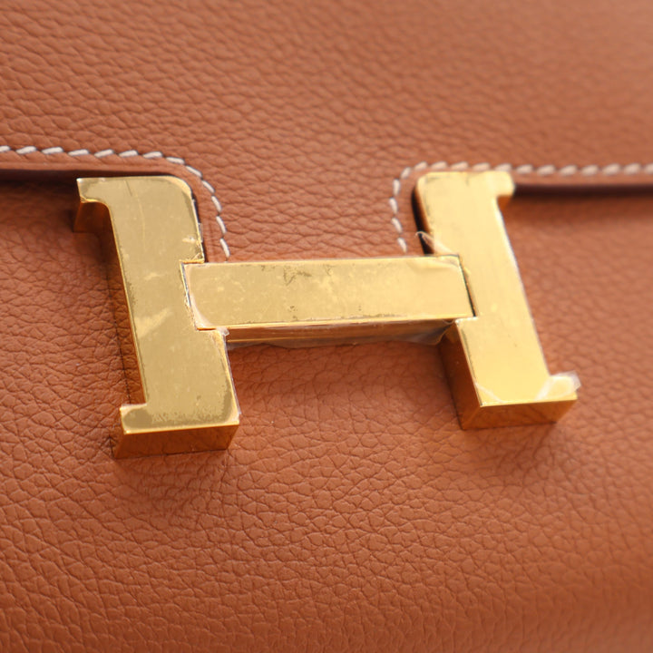 Hermès Constance Portefeuille To Go Evercolor Marron