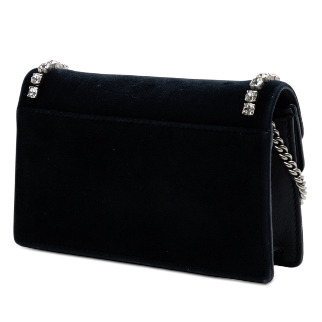 Cristal Orné Dionysus Sac Mini Noir