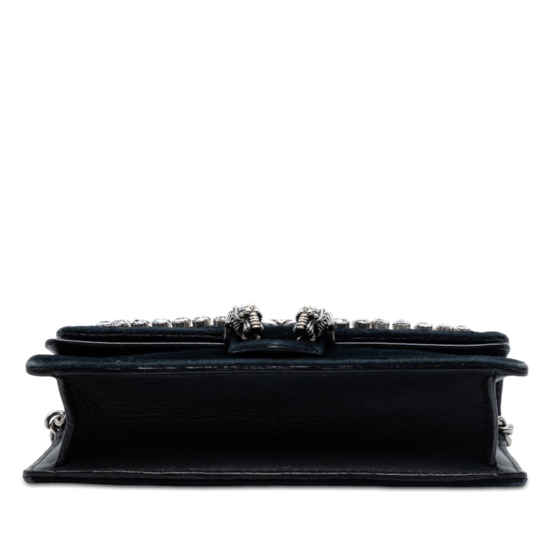 Cristal Orné Dionysus Sac Mini Noir