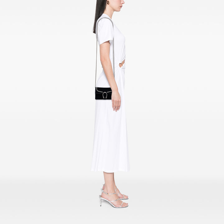 Cristal Orné Dionysus Sac Mini Noir