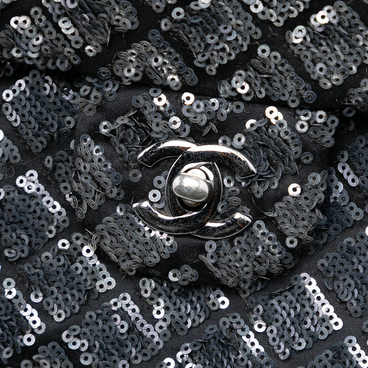 Chanel Medium CC Matelassé Cuir d’agneau Sequins Simple rabat – GABY PARIS Authentique