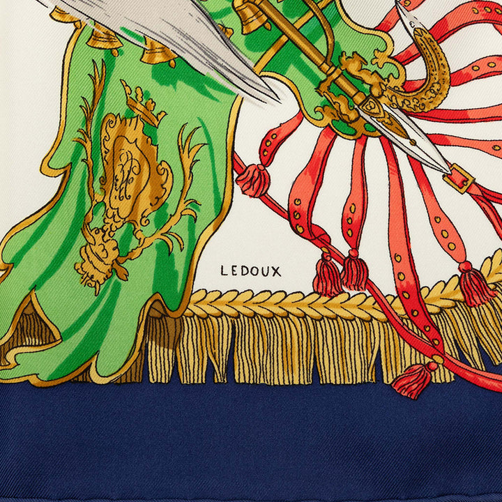 Hermès Carré Caparacons de la France et de lInde 90 Multi Multicolore – vue 5 – GABY PARIS
