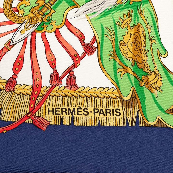 Hermès Carré Caparacons de la France et de lInde 90 Multi Multicolore – vue 6 – GABY PARIS