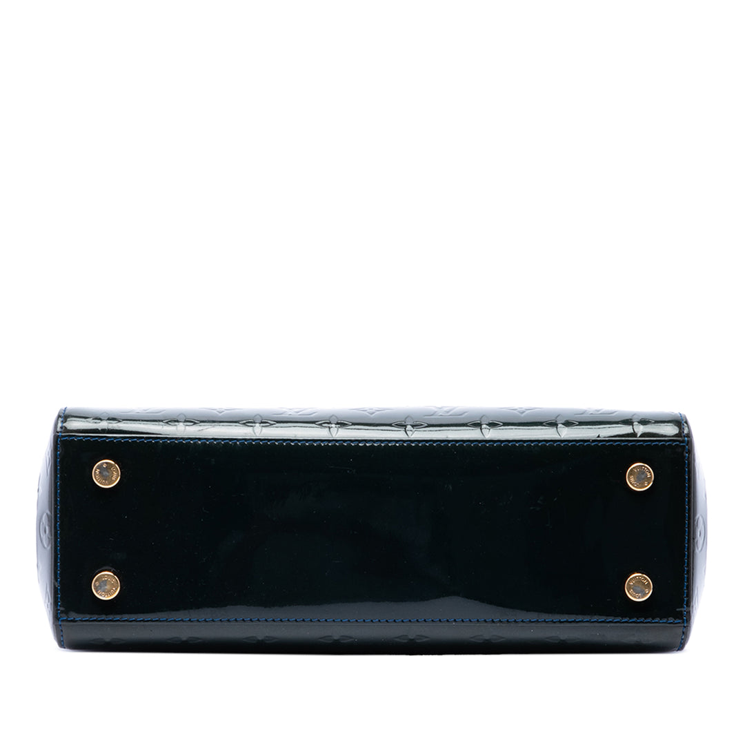 Louis Vuitton Brea MM Cuir verni Monogram Bleu – vue 3 – GABY PARIS