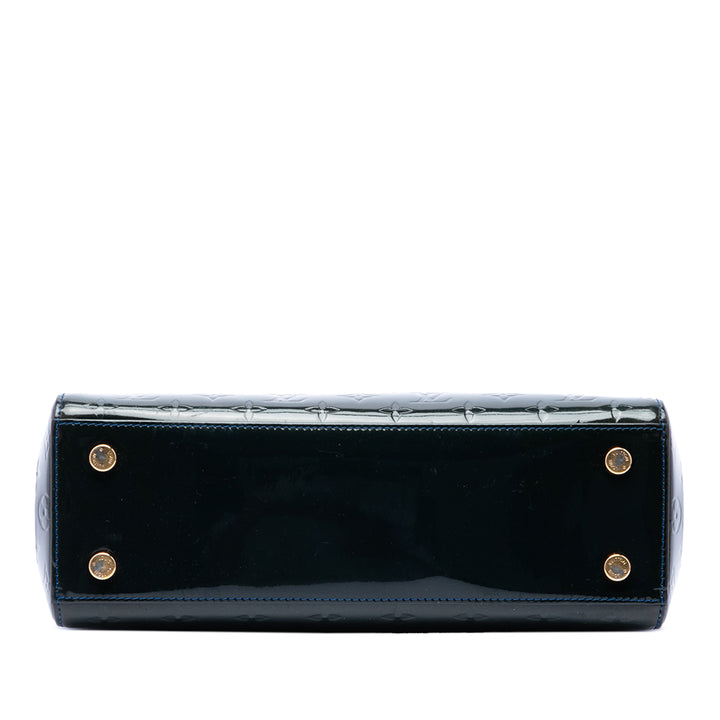 Louis Vuitton Brea MM Cuir verni Monogram Bleu – vue 3 – GABY PARIS