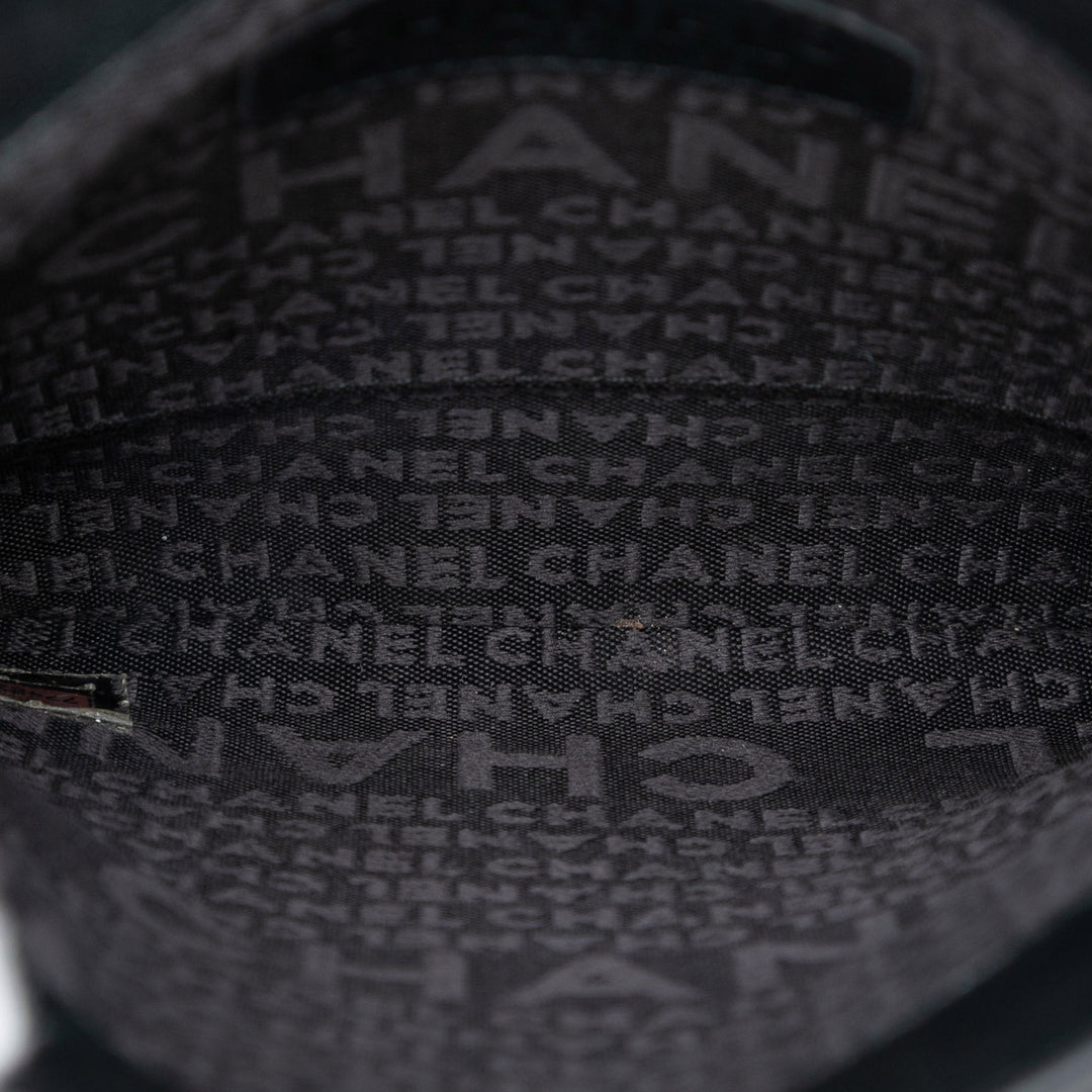 Chanel CC Choco Bar Cuir d’agneau Chain Fringe Sac porté croisé