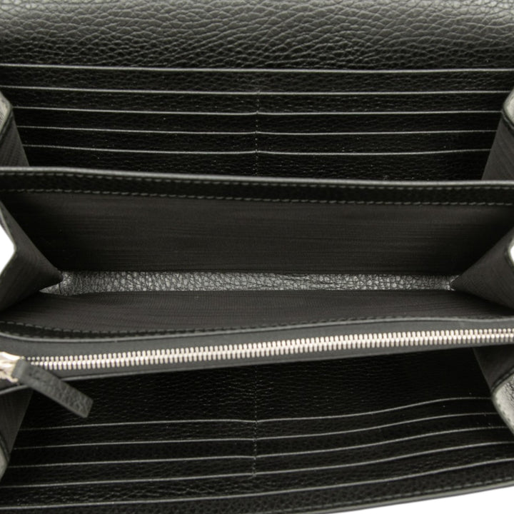 Dionysus Wallet on Chain Cuir de veau Noir