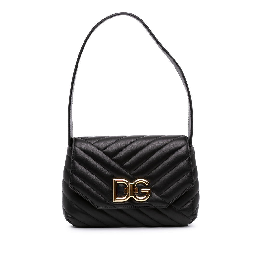Dolce & Gabbana Matelassé Lop Sac Petit Cuir d'agneau