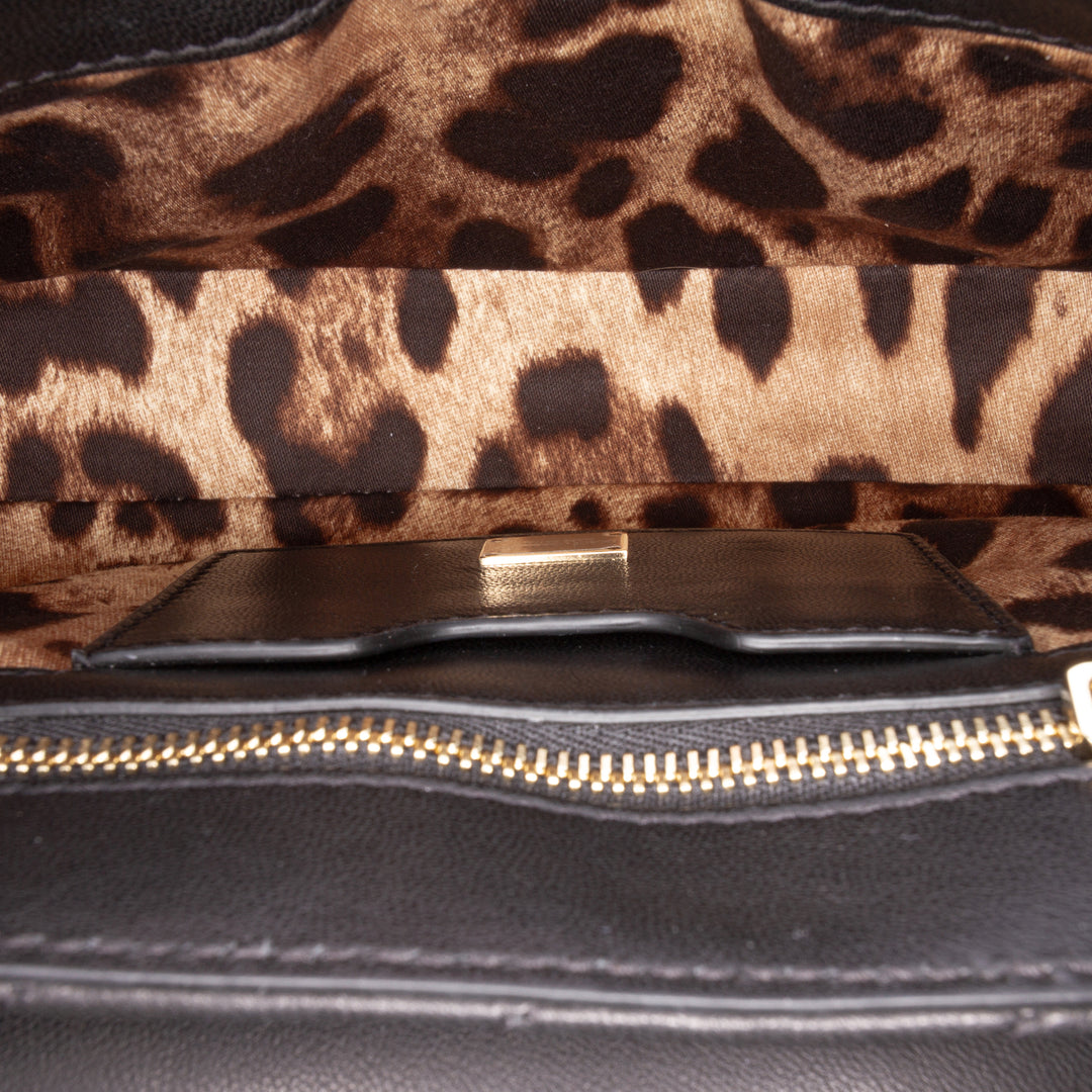 Dolce & Gabbana Matelassé Lop Sac Petit Cuir d'agneau