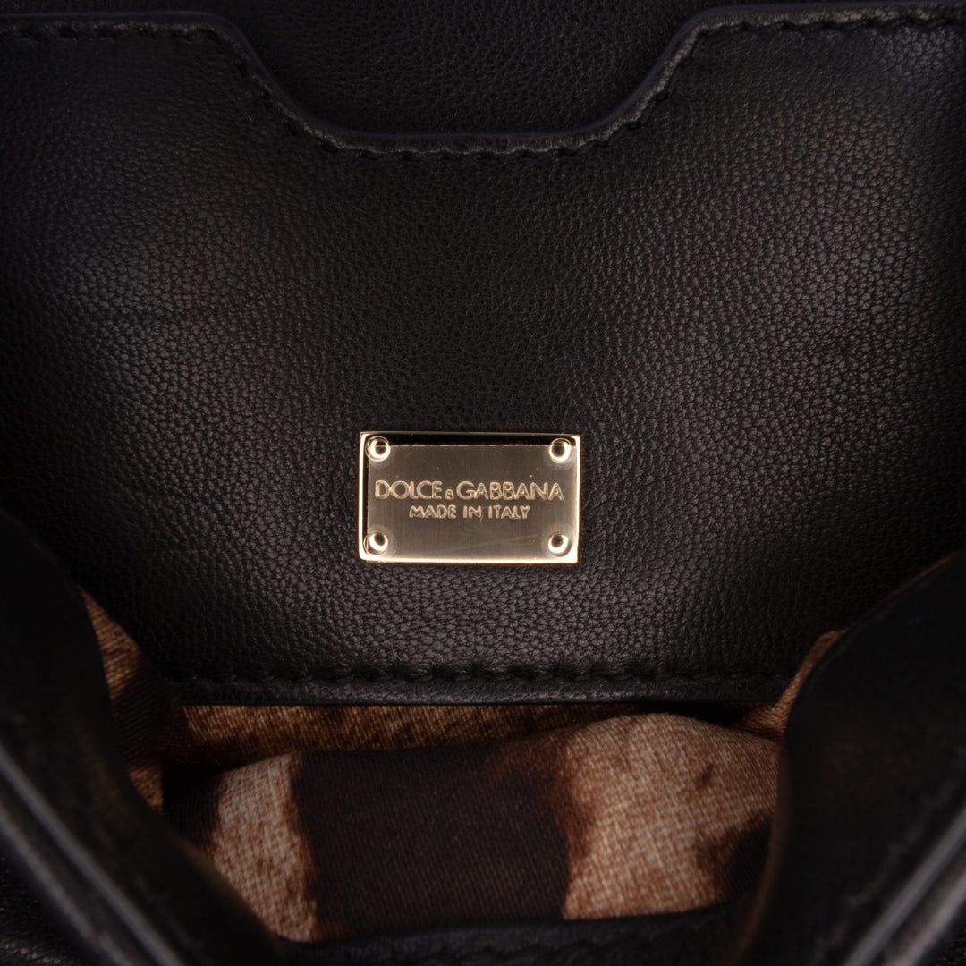 Dolce & Gabbana Matelassé Lop Sac Petit Cuir d'agneau