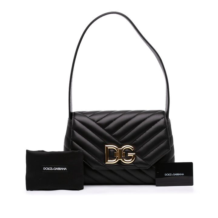 Dolce & Gabbana Matelassé Lop Sac Petit Cuir d'agneau