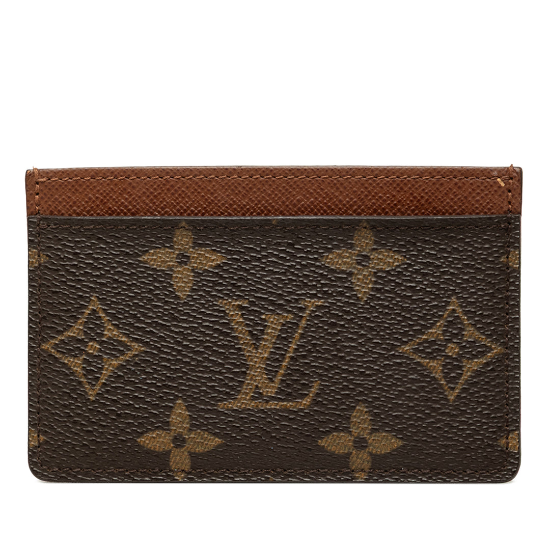 Louis Vuitton Porte-cartes Monogram Marron – vue principale – GABY PARIS