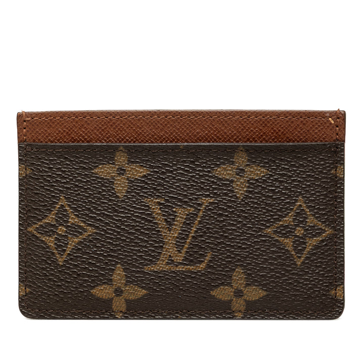Louis Vuitton Porte-cartes Monogram Marron – vue principale – GABY PARIS